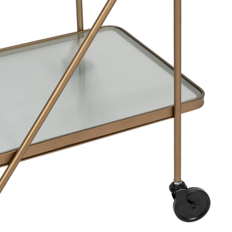 Camarera con Ruedas de Hierro Oro 40 x 61 x 70 cm 
