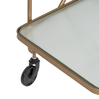 Camarera con Ruedas de Hierro Oro 40 x 61 x 70 cm 