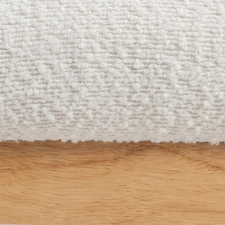 Sillón de Madera de Caucho y Poliéster Blanco 62 x 62 x 71 cm 