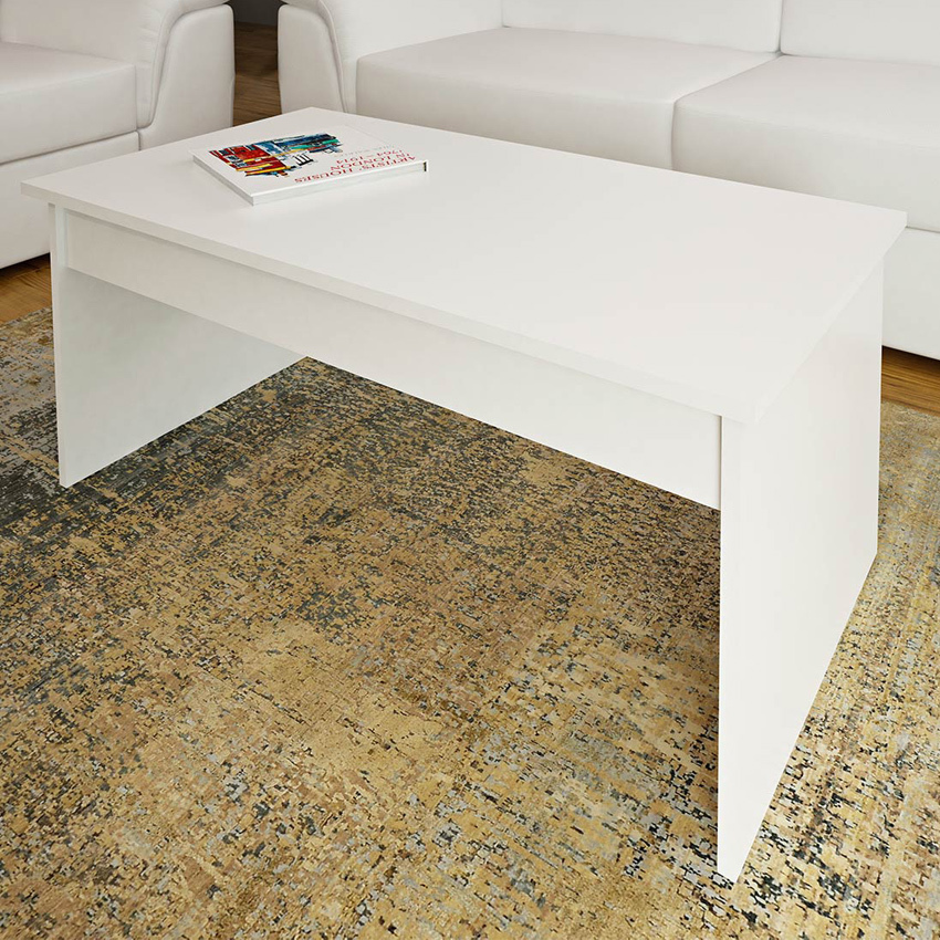 Mesa de Centro de Melamina Blanco Soft Ref.503