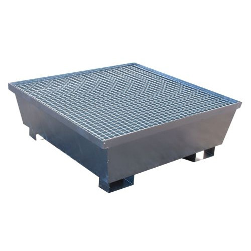 Cubeta Galvanizada 4 Bidones con Rejilla Ref.3037-GR