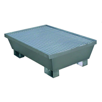 Cubeta Retenedora Galvanizada 2 Bidones de 200 litros Ref.3047-GR