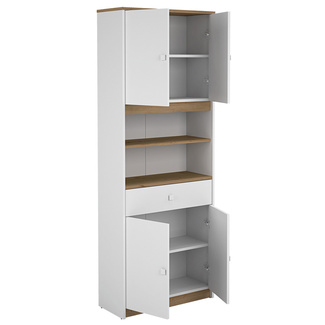 Buffet 4 Puertas 1 Cajón Blanco Liso Roble Albar Ref.1100