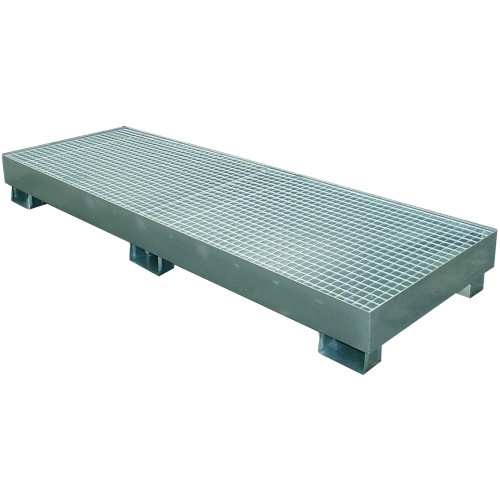 Cubeta Retención con Rejilla Galvanizada 4 Bidones 200L Ref.3033-GR