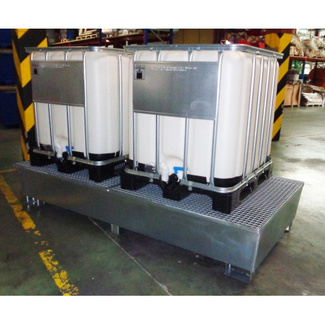 Cubeta Colectora Galvanizada para 2 GRG de 1000L Ref.3037-GRX