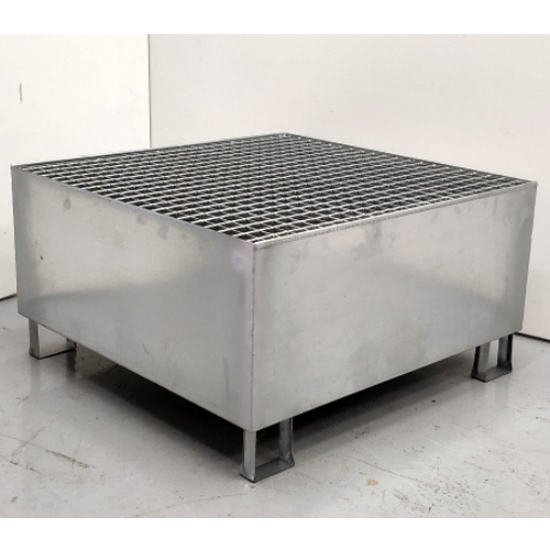 Cubeta Colectora con Rejilla Galvanizada 1 Bidón de 220L Ref.3047-GRJ