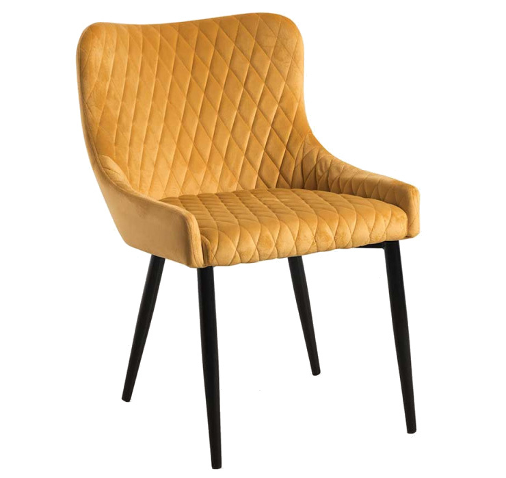Silla Dans Asiento Tejido de Terciopelo 40 x 55 x 88 cm