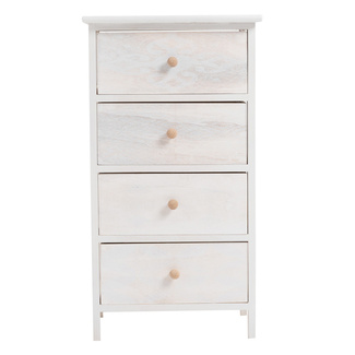 Mueble Ancho Betma Blanco Beige 4 Cajones   