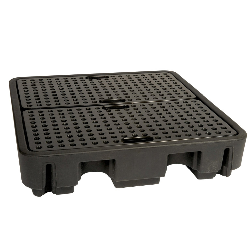 Cubeto de Retención Perfil Bajo de HDPE para 4 Bidones 