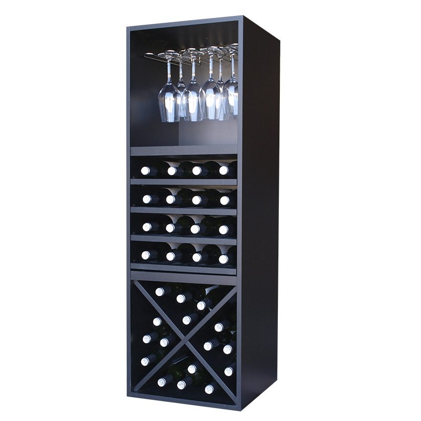 Botellero serie Merlot 32 botellas y 12 copas 631642