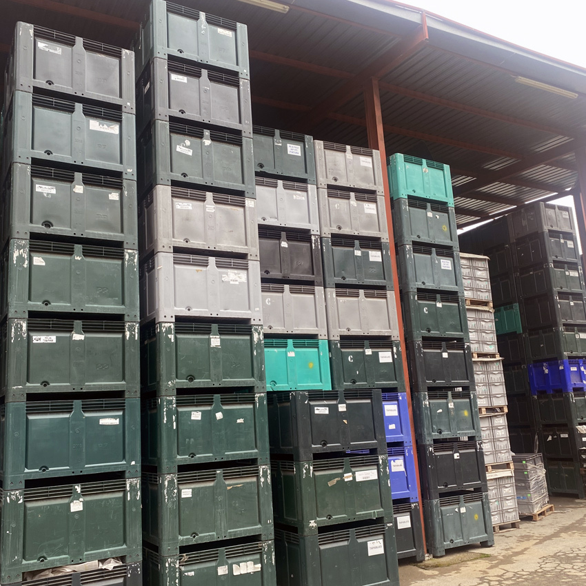 Lote de 78 Contenedores Big Box 670 litros 100 x 120 x 79 cm 
