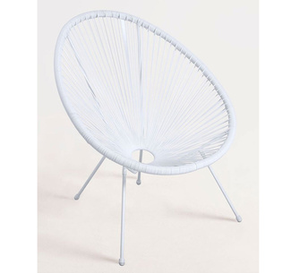 Silla Eggs de Polietileno Patas Negras 83 x 72 x 83,5 cm