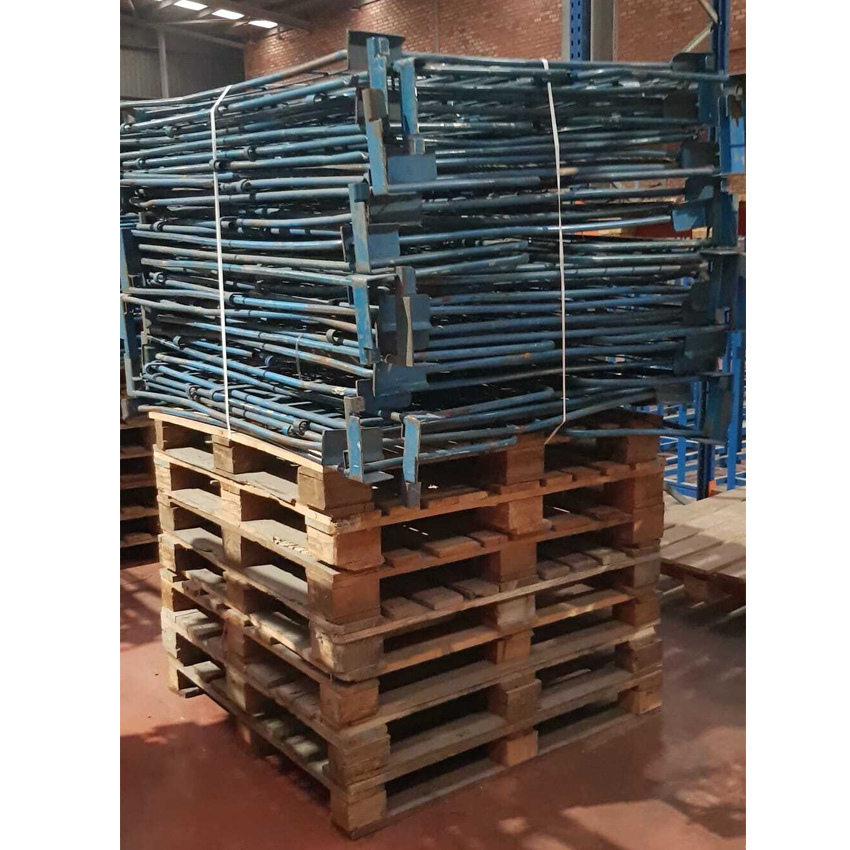 Lote Jaulas Metálicas Azules de Diferentes Tamaños Usadas
