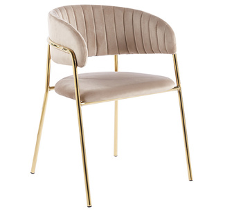 Silla Niel Golden de Terciopelo 40 x 47 x 78 cm