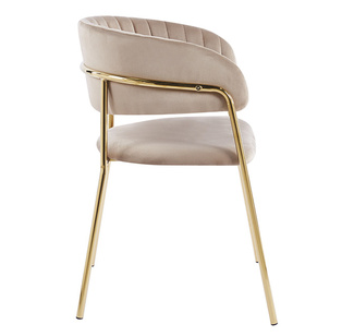 Silla Niel Golden de Terciopelo 40 x 47 x 78 cm