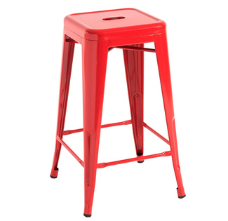 Taburete Industrial Meyer en Acero 40 x 40 x 65 cm