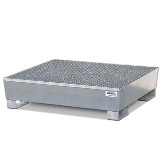 Cubeto Classic-Line 490 litros en Acero para 4 Bidones con Patas y Rejilla 
