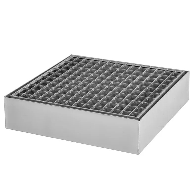Suelo Retención Galvanizado con Rejilla Carga por Rueda 450kg Alto 12,3cm