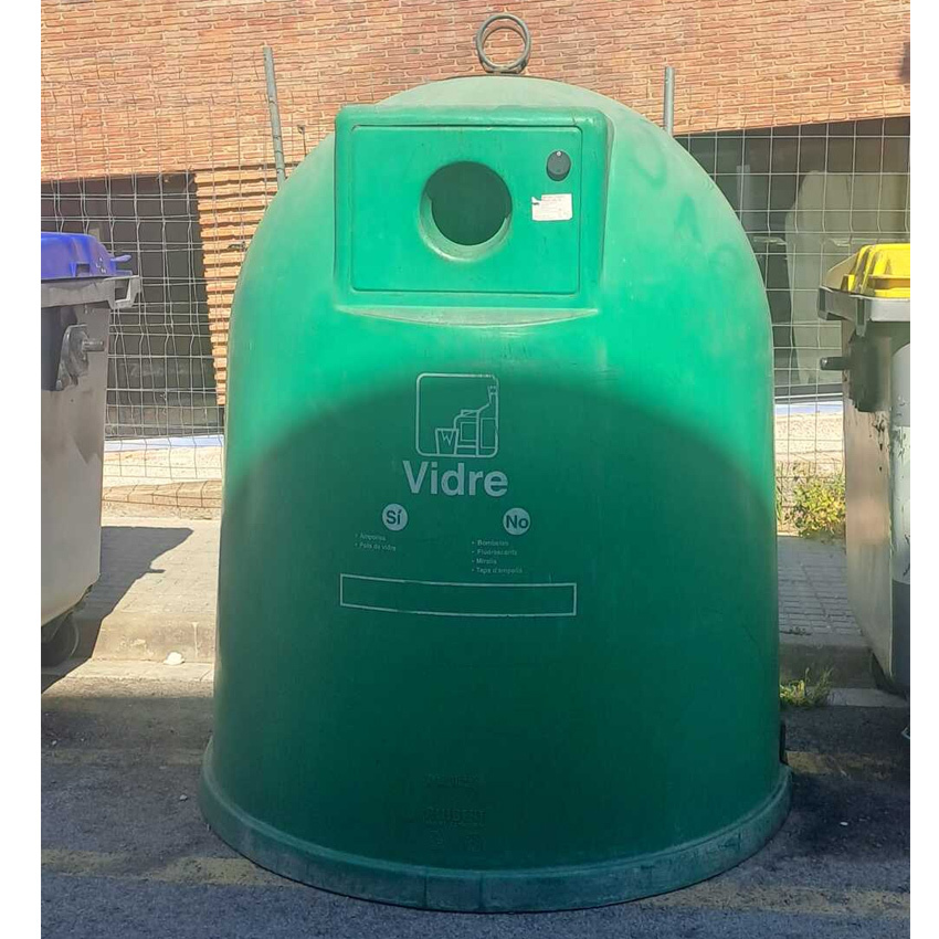 Lote Contenedores Vidrio Usados para Vía Pública 2500kg 