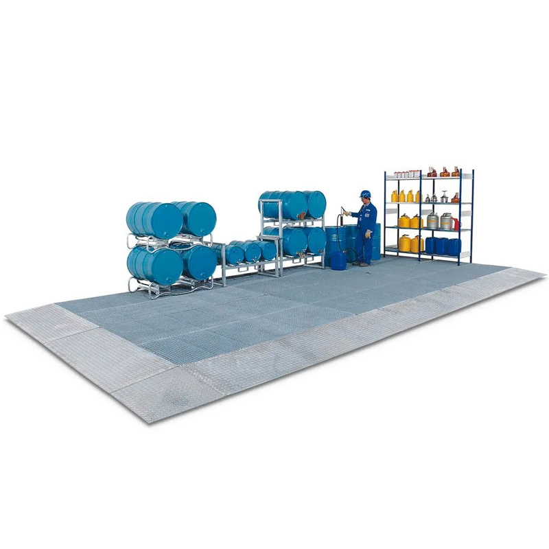 Suelo Retención Galvanizado Carga por Rueda 2000kg Alto 12,3cm