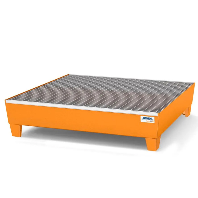Cubeto Base-Line Lacado con Patas y Rejilla para 4 Bidones