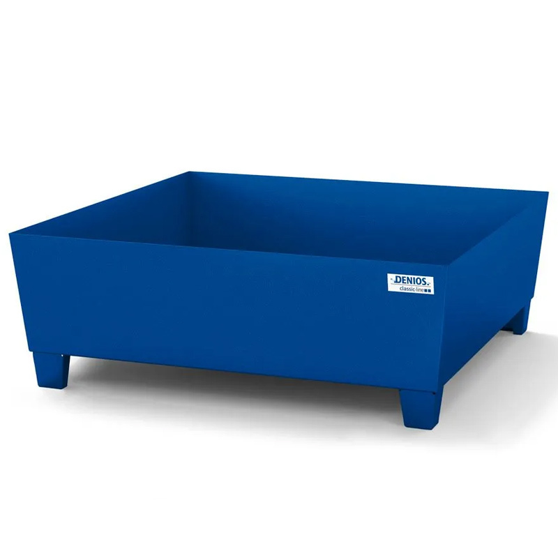 Cubeto Classic-Line en Acero con Patas Sin Rejilla para 2 Bidones 