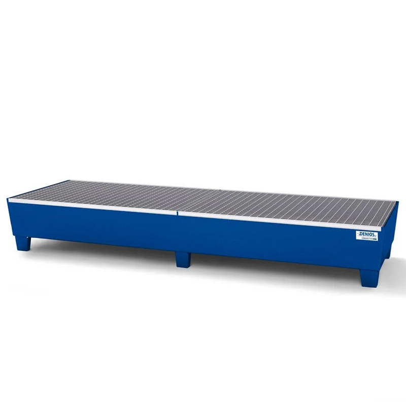 Cubeto Classic-Line en Acero con Patas y Rejilla para 4 Bidones 