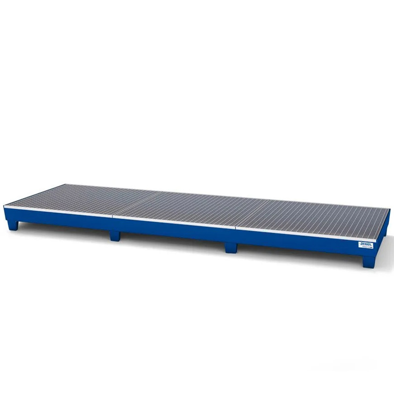 Cubeto Classic-Line en Acero Lacado con Patas y Rejilla para 12 Bidones 