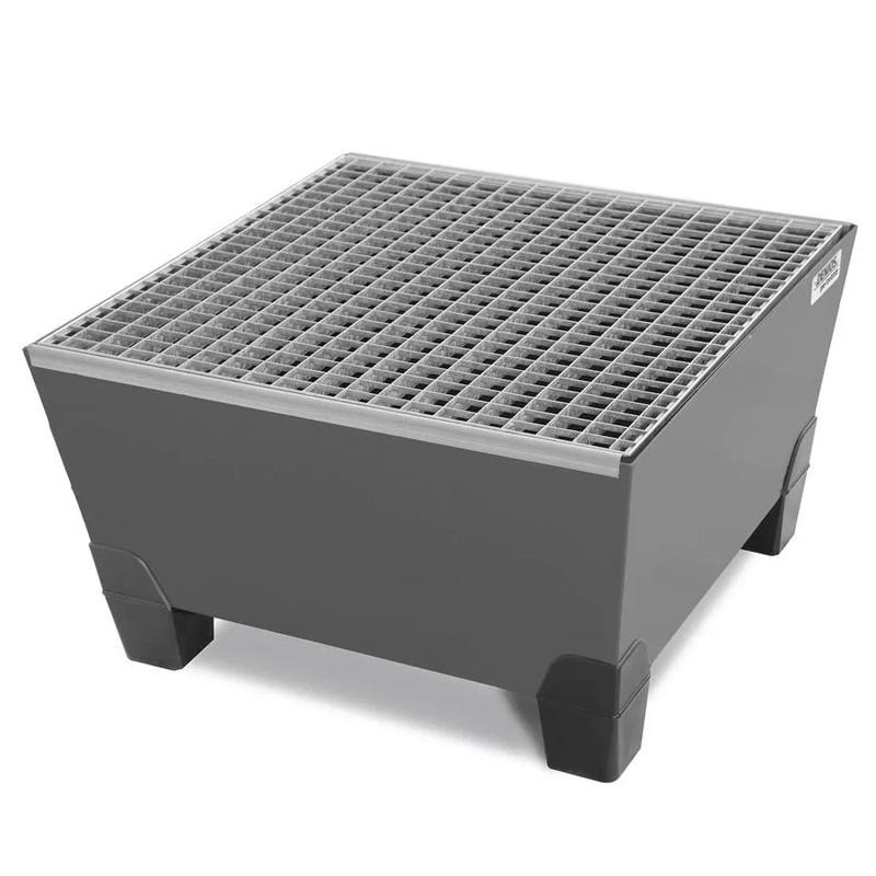 Cubeto Pro-Lline en Acero con Patas y Rejilla para 1 Bidón 