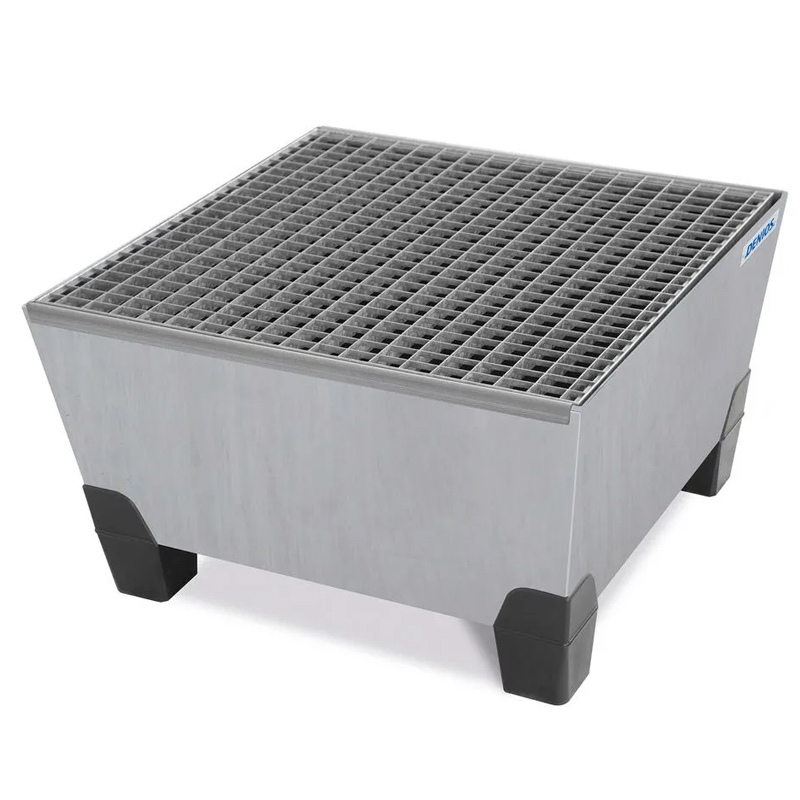 Cubeto Pro-Lline en Acero con Patas y Rejilla para 1 Bidón 