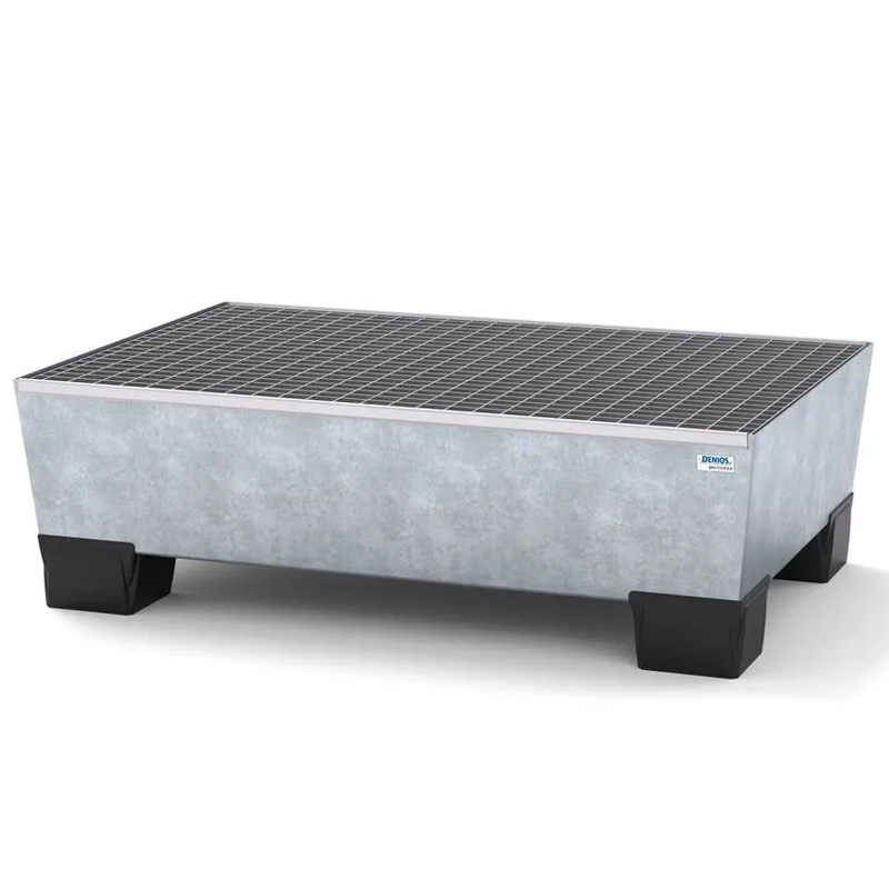 Cubeto Pro-Line en Acero con Patas y Rejilla para 2 Bidones 