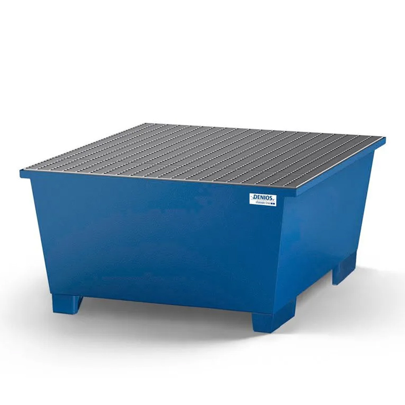 Cubeto Classic-Line en Acero con Zona de Llenado y Rejilla para 1 GRG/IBC 