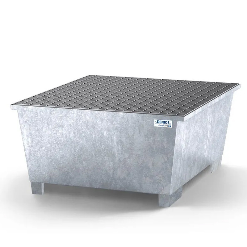 Cubeto Classic-Line en Acero con Zona de Llenado y Rejilla para 1 GRG/IBC 