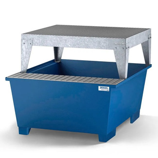 Cubeto Classic-Line en Acero con Zona de Llenado y Estante 1 GRG/IBC