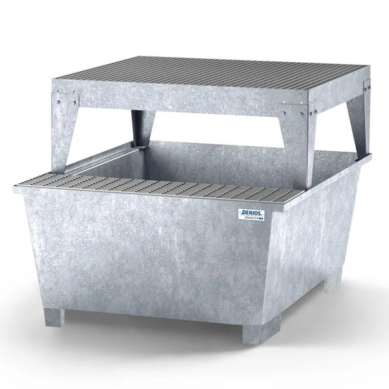 Cubeto Classic-Line en Acero con Zona de Llenado y Estante 1 GRG/IBC