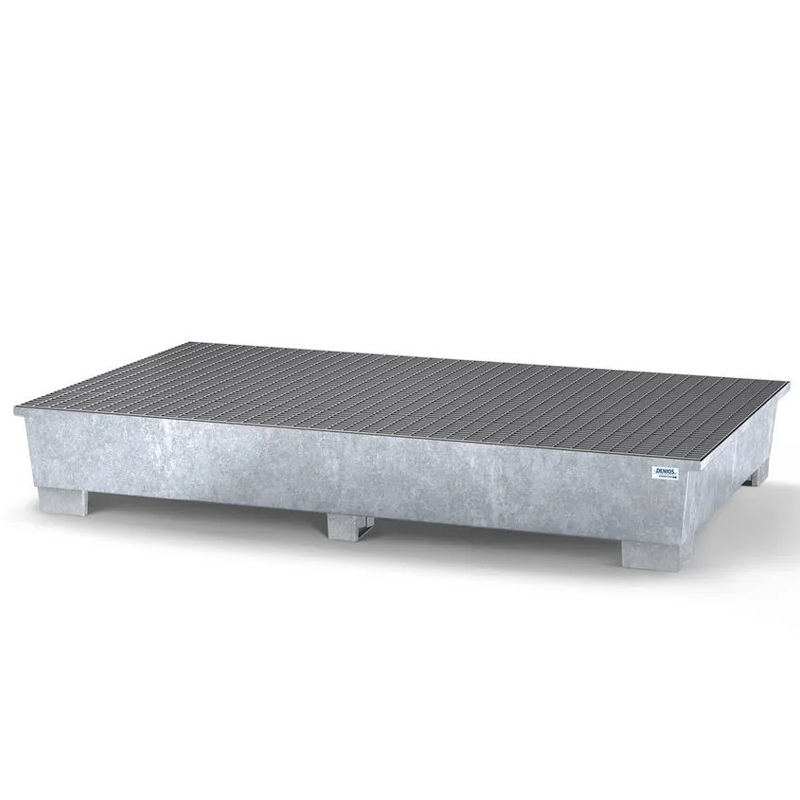 Cubeto Classic-Line en Acero con Área de Trasvase para 2 GRG/IBC