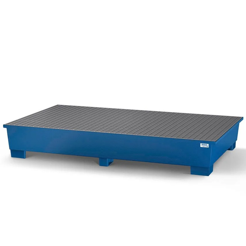 Cubeto Classic-Line en Acero con Área de Trasvase para 2 GRG/IBC