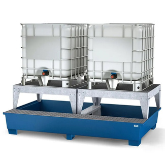 Cubeto Classic-Line en Acero con 2 Estantes para 2 GRG/IBC