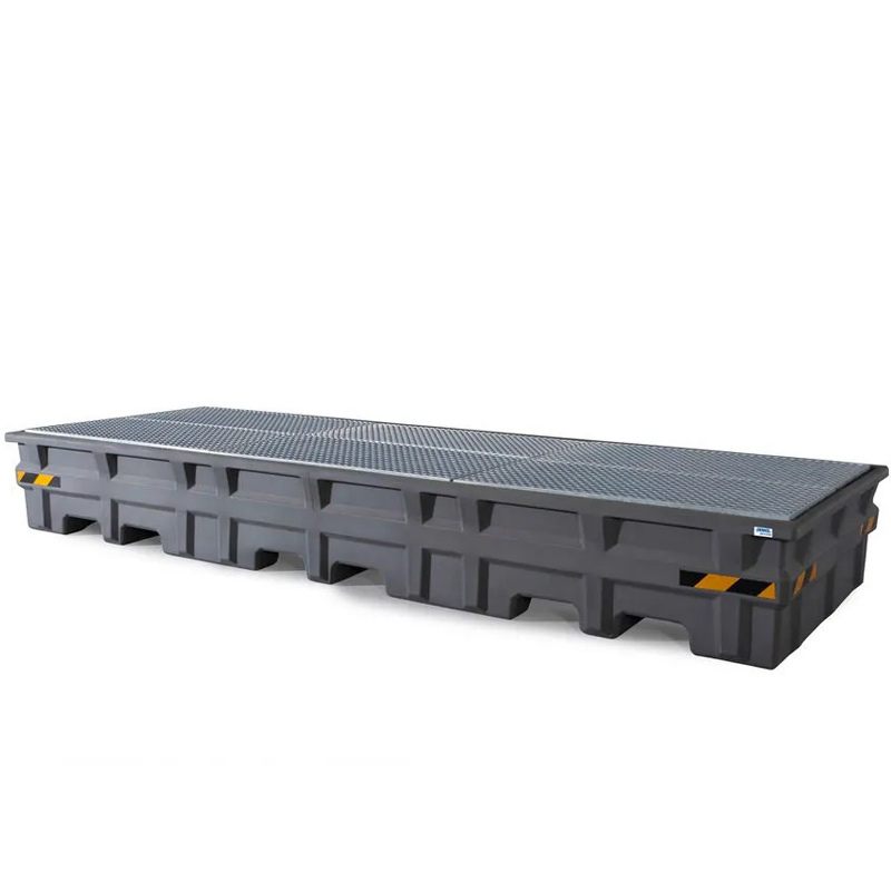 Cubeto Pro-Line en PE con Rejilla Galvanizada para 3 GRG/IBC 
