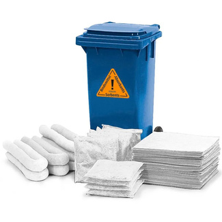 Set de Emergencia DENSORB Versión Aceite Contenedor con Ruedas 115L 