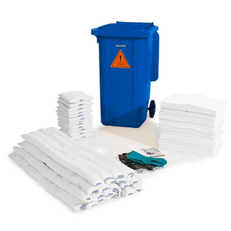 Set de Emergencia DENSORB Versión Aceite Contenedor con Ruedas 238L 