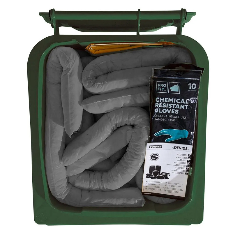 Set Emergencia Versión Universal DENSORB 238L Contenedor con Ruedas 