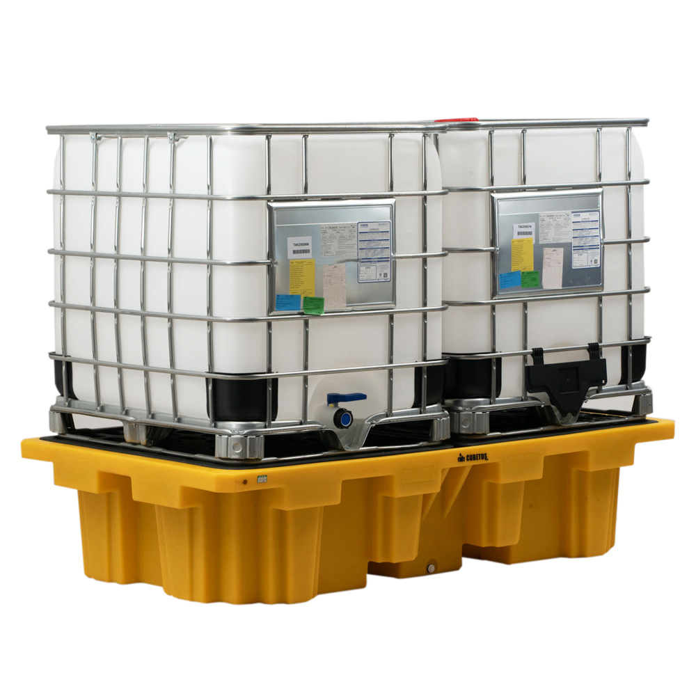 Cubeto Retenedor en PE para 2 IBC 130 x 220 x 50 cm 