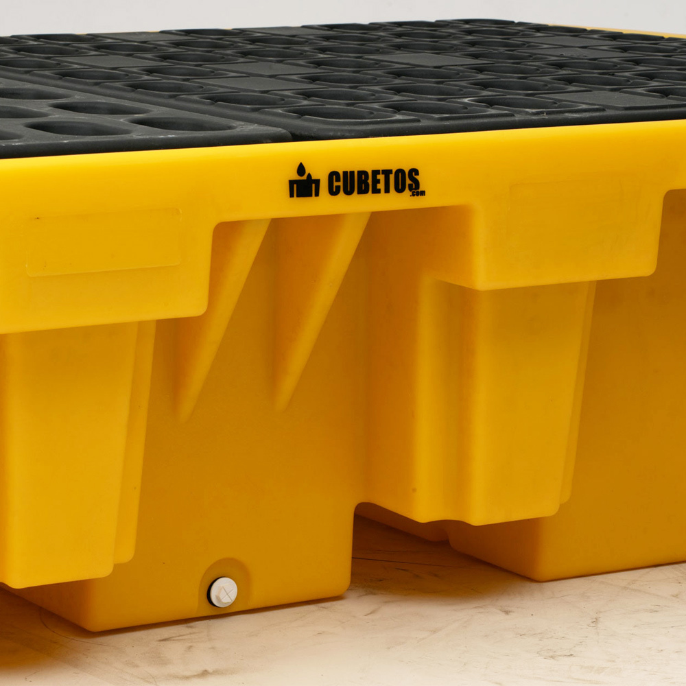 Cubeto Retenedor en PE para 2 IBC 130 x 220 x 50 cm 
