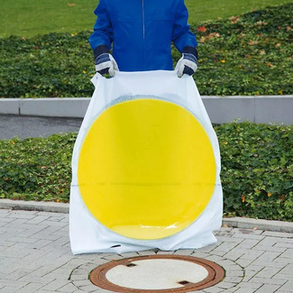 Estera de Sellado Forma Redonda de Poliuretano Amarillo 