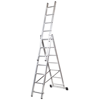 Escalera Triple C/Base de Aluminio 