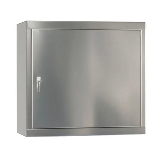 Armario para Químicos Inox HSE-1 con 1 puerta Estantes y Cubeto  