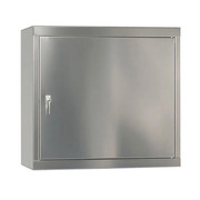 Armario para Químicos Inox HSE-1 con 1 puerta Estantes y Cubeto  