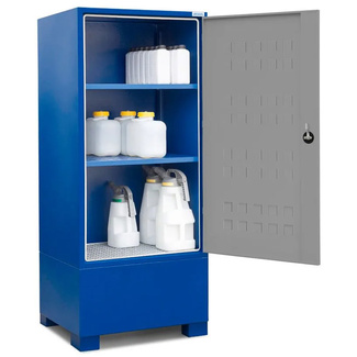 Depósito SteelSafe D1 para Recipientes Pequeños Puerta y Estantes 