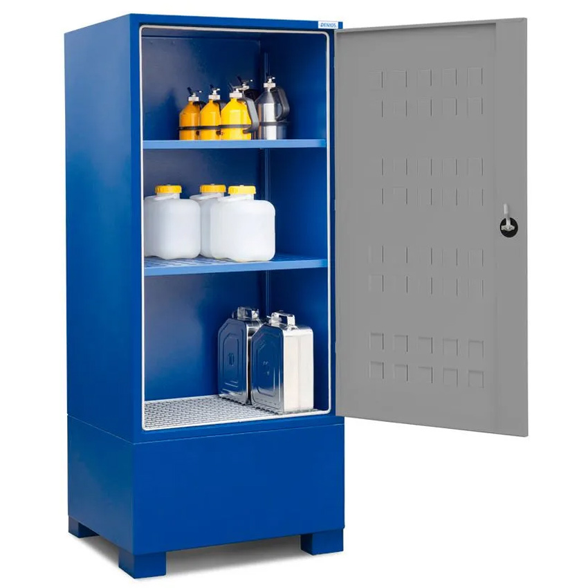 Depósito SteelSafe D1 para Recipientes Pequeños Puerta y Estantes 